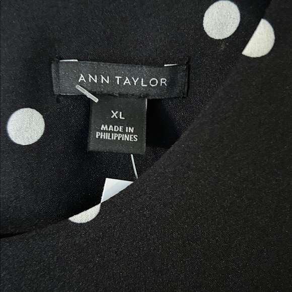 Ann Taylor Black and White Polka Dot Top - Picture 3 of 7